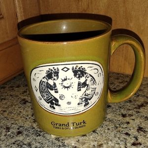 Green hued coffee mug